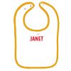 Infant Contrast Trim Terry Bib Thumbnail